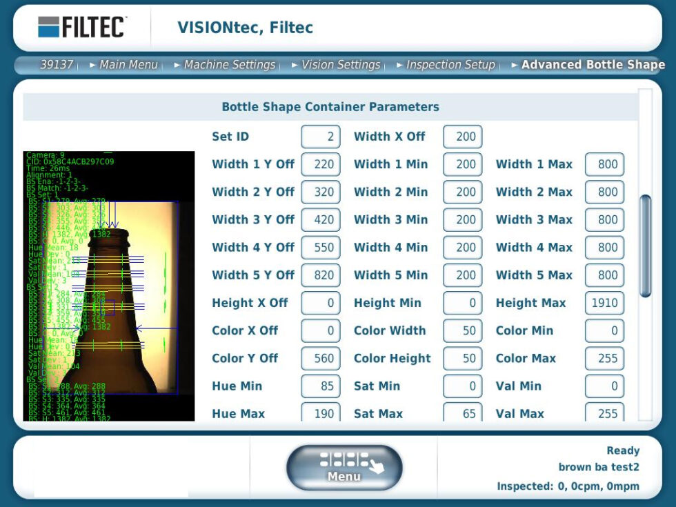 Vision Sorting Solution for Empty Bottles - FILTEC