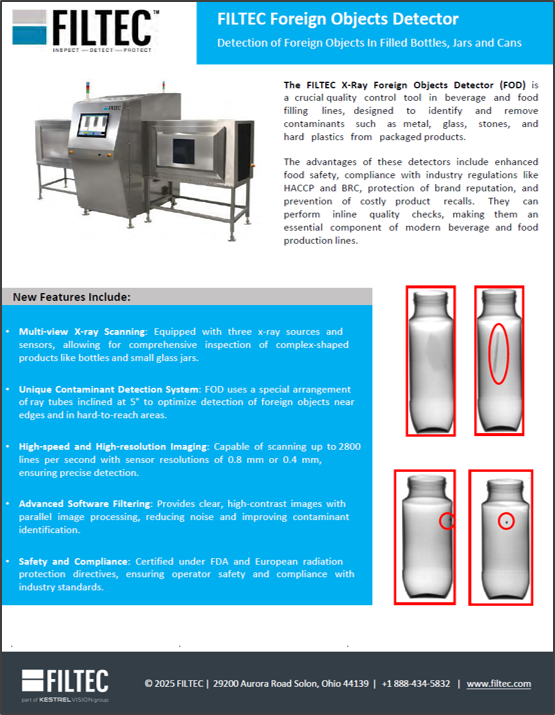 Filtec Foreign Object Detection Brochure
